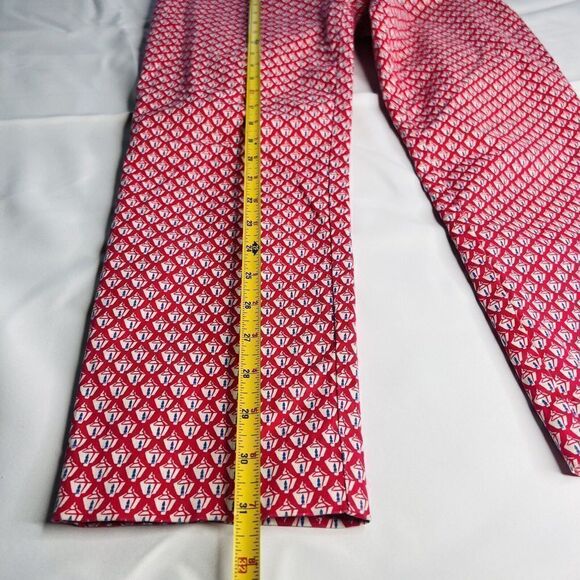 GAP Woman Size 6P Pink Slim Cropped Capri Pants Geometric Spring Summer 0812 - Picture 10 of 14